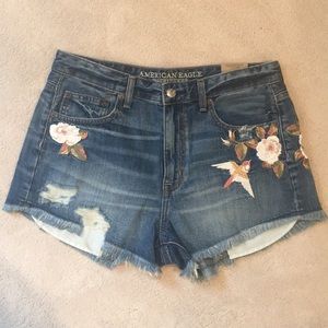 100% cotton Vintage High Rose Festival shorts